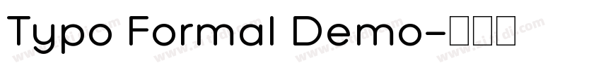 Typo Formal Demo字体转换